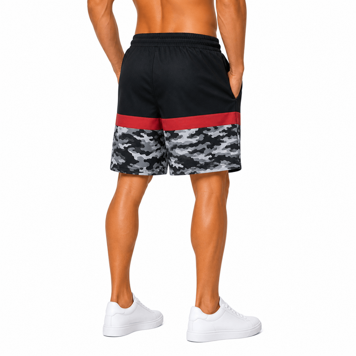 Black Camo Athletic Shorts(INSIDE)