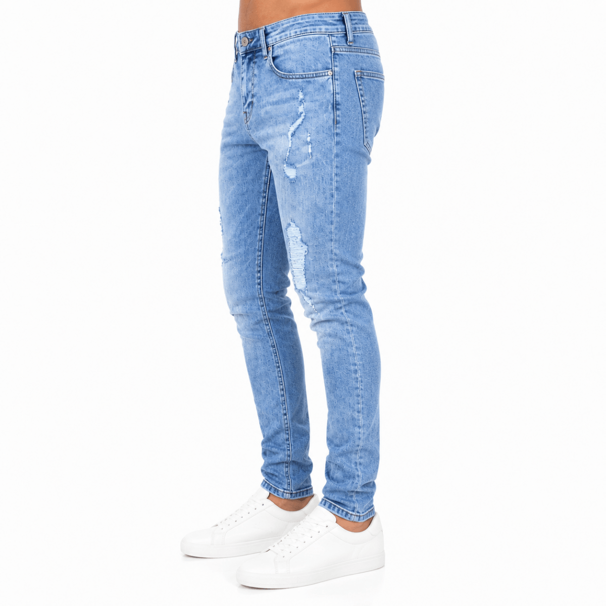 Modern Light Distressed Jeans (INSIDE)