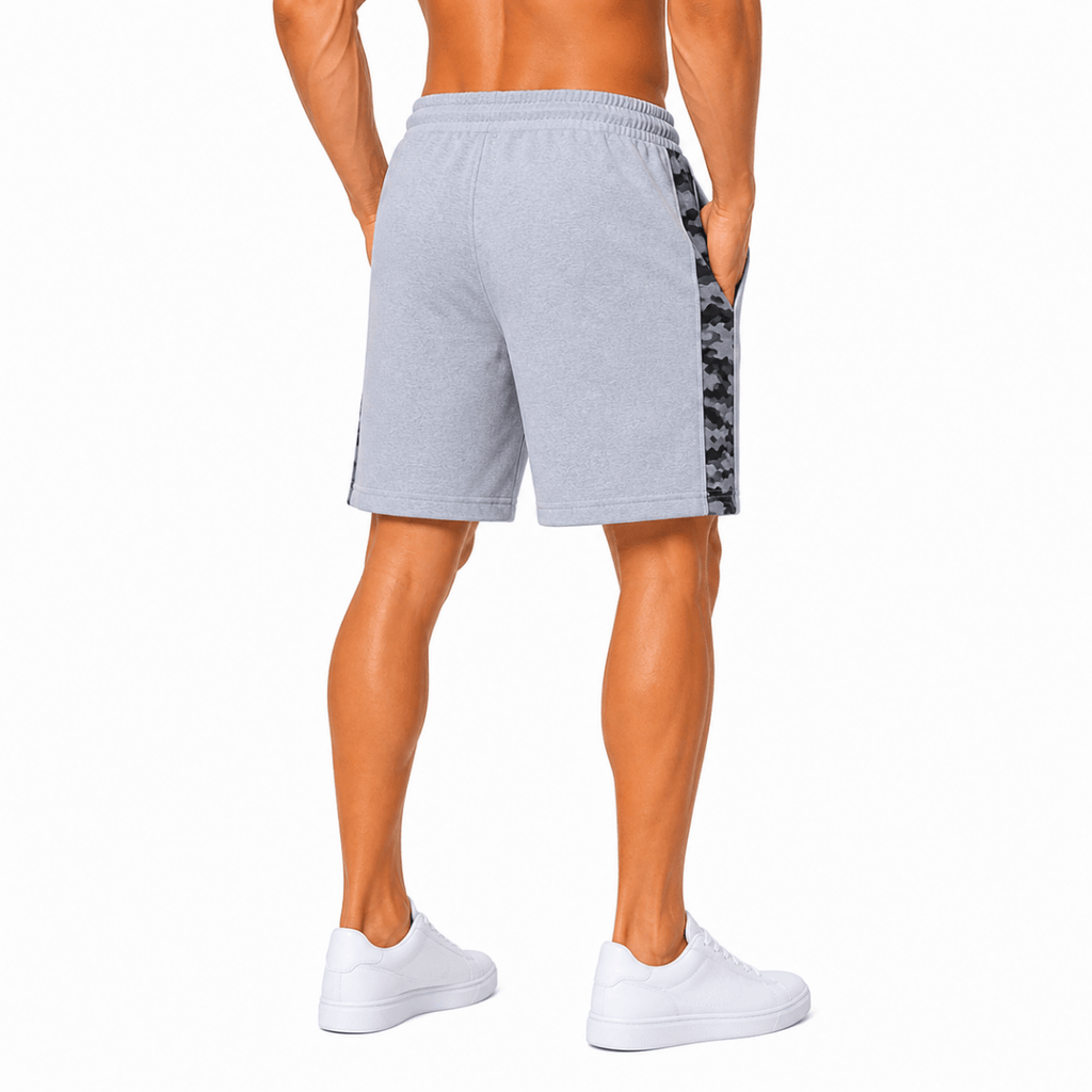Grey Camo Sidestripe Shorts(INSIDE)