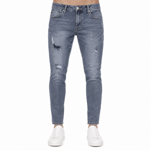 Acid Wash Distressed Jeans (INSIDE)