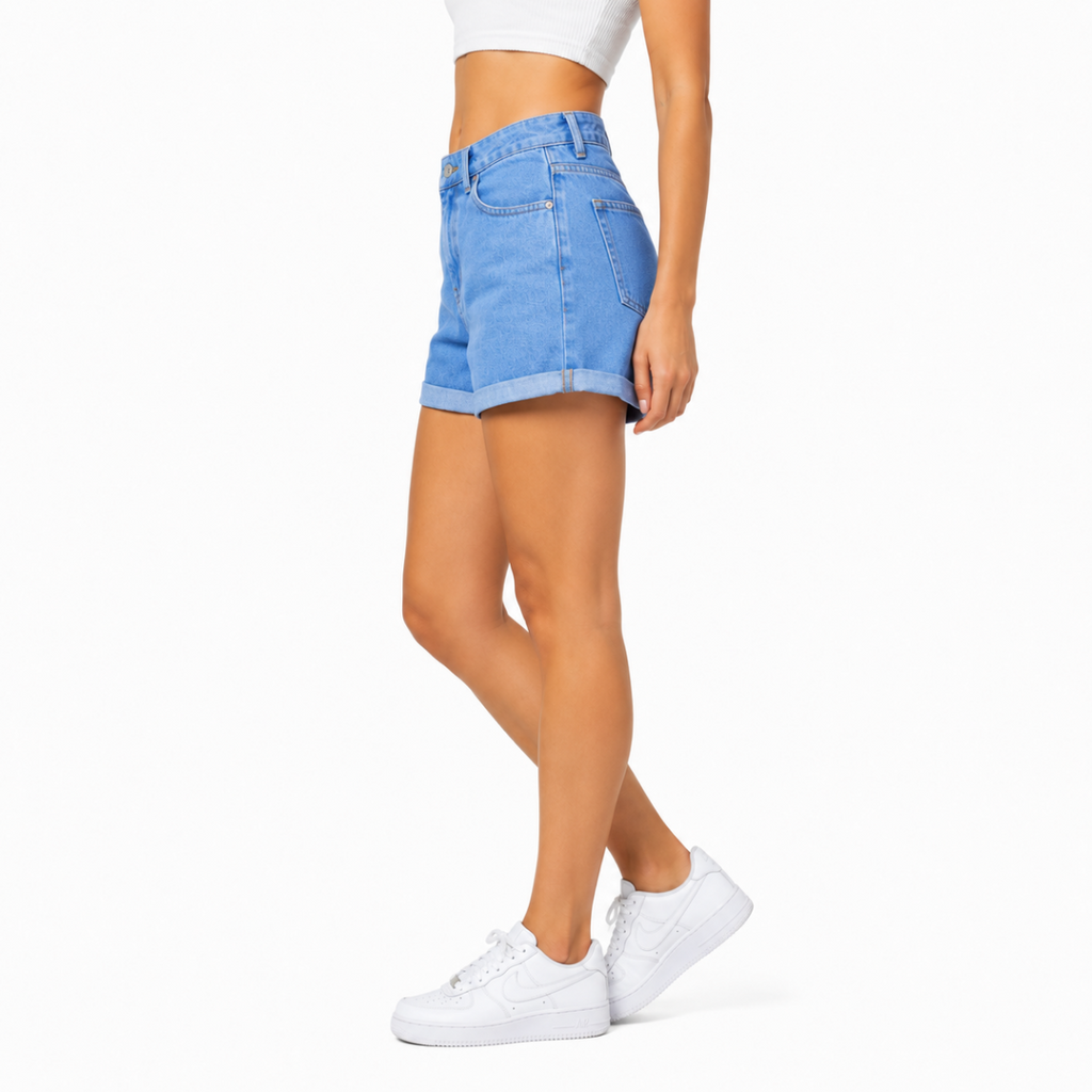 Light Blue Denim Shorts(INSIDE)