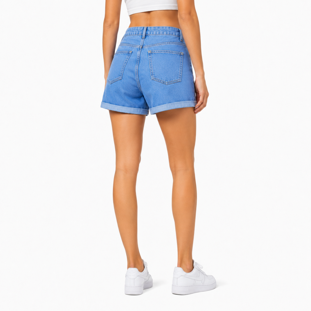 Light Blue Denim Shorts(INSIDE)
