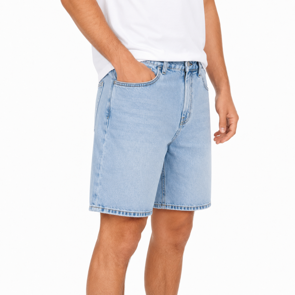 Men's Light Denim Shorts(INSIDE)