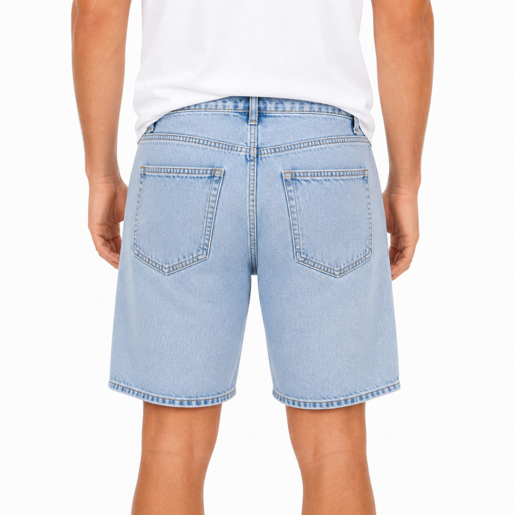 Men's Light Denim Shorts(INSIDE)