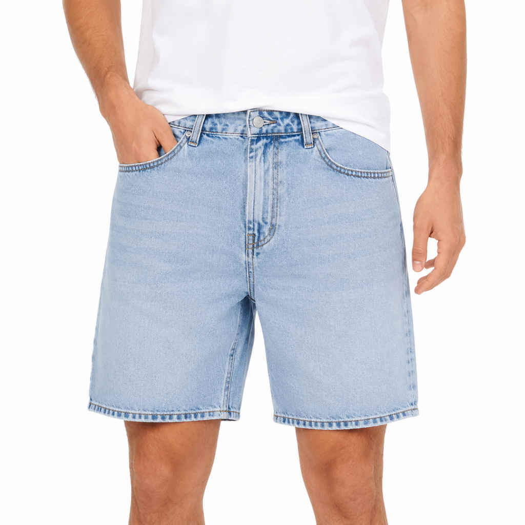 Men's Light Denim Shorts(INSIDE)