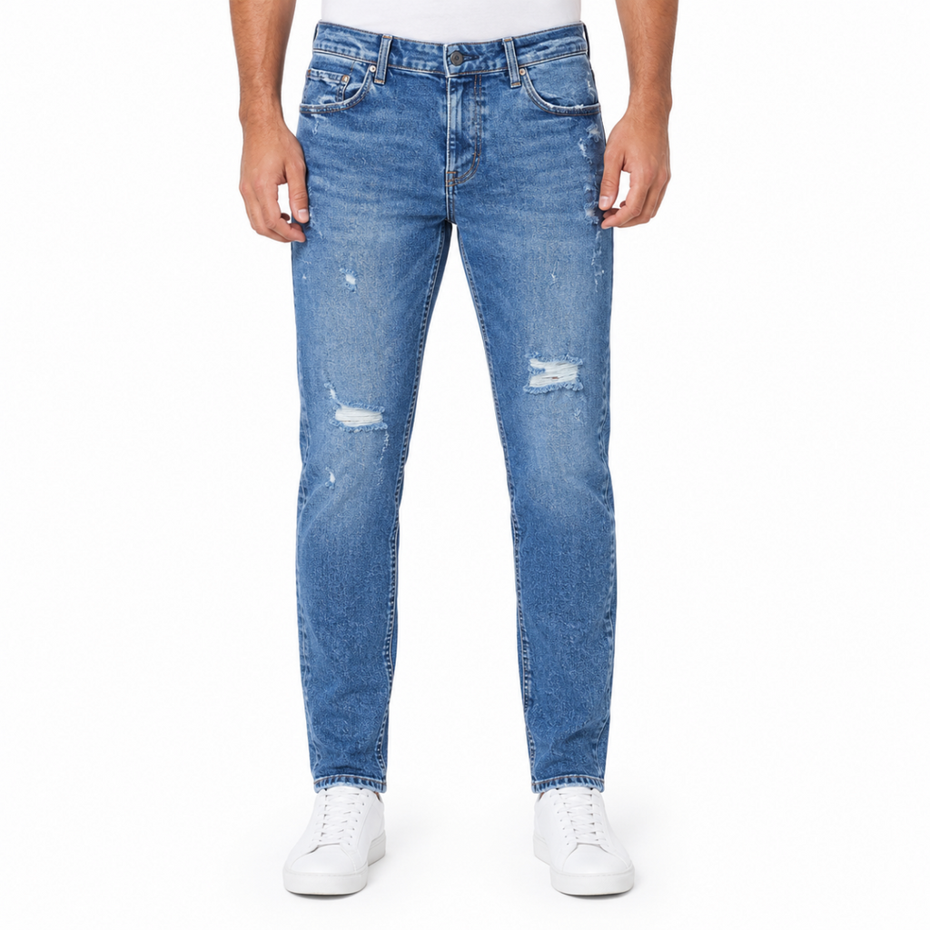 Modern Light Distressed Jeans (INSIDE)