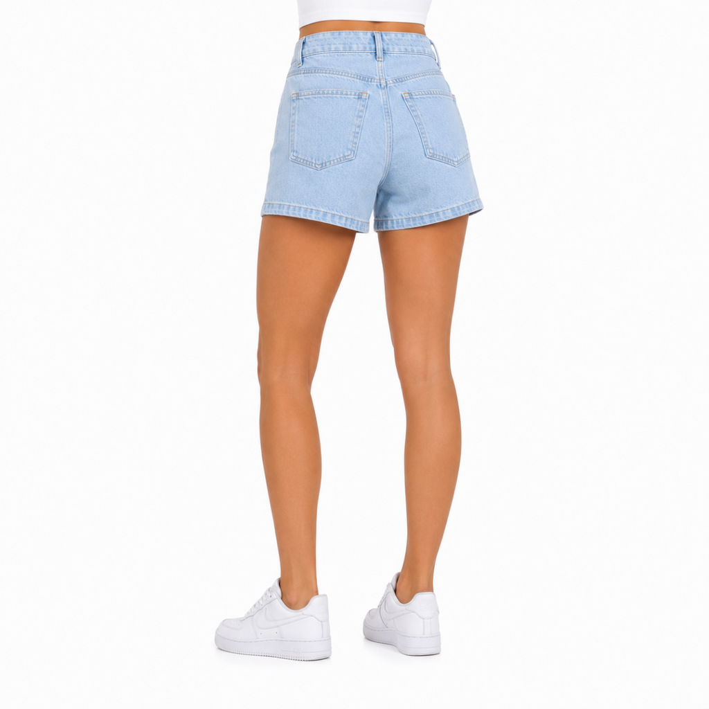 Light Bleached Denim Shorts(INSIDE)