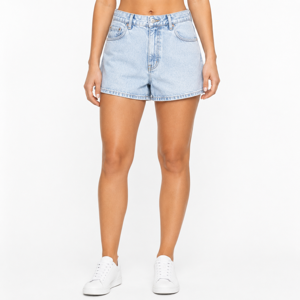 Light Bleached Denim Shorts(INSIDE)