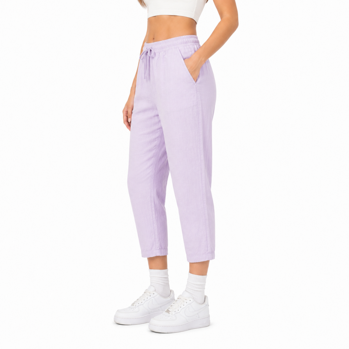 Light Purple Linen Pants(INSIDE)