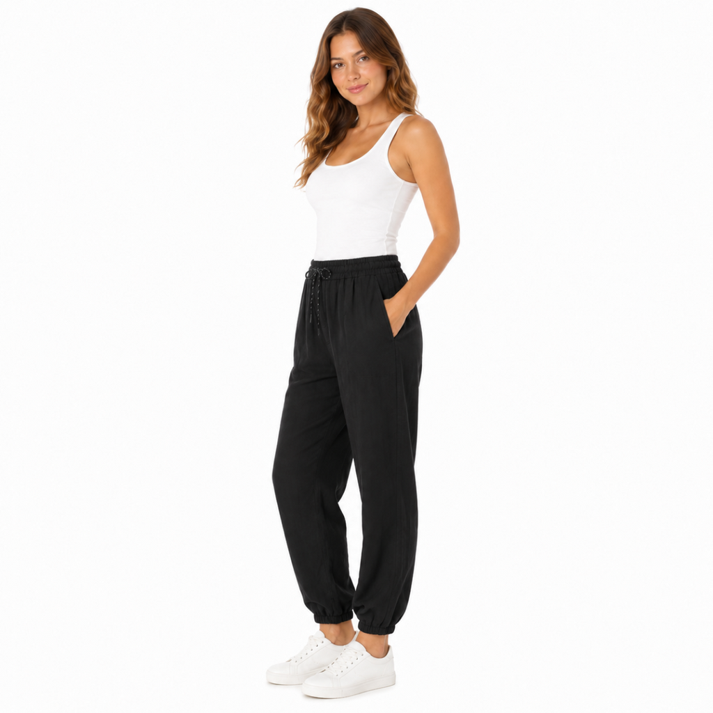 Comfortable Black Jogger Pants(INSIDE)