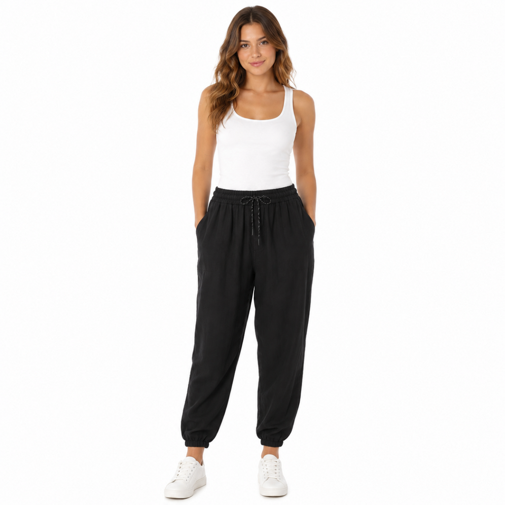 Comfortable Black Jogger Pants(INSIDE)