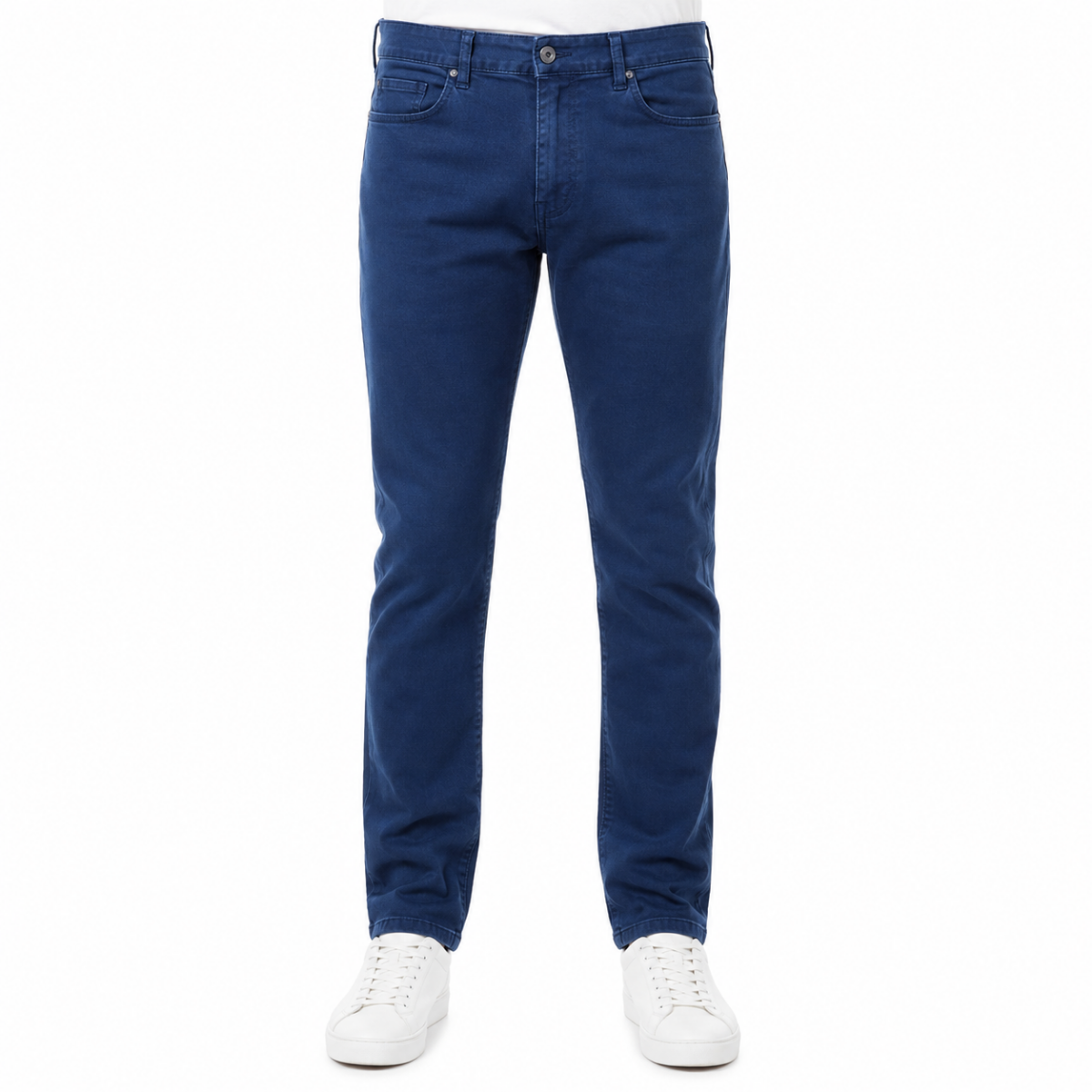 Navy Blue Slim-Fit Chinos (INSIDE)