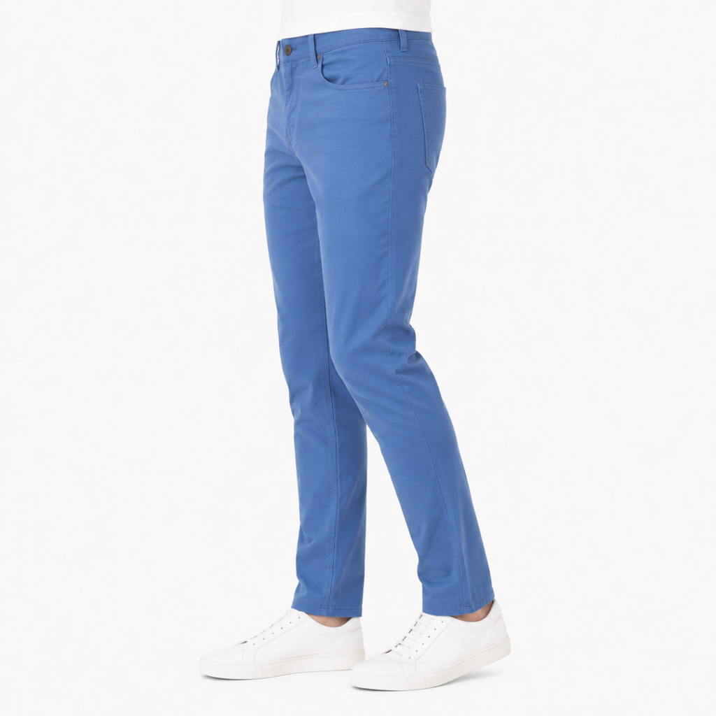 Light Blue Slim-Fit Chinos (INSIDE)