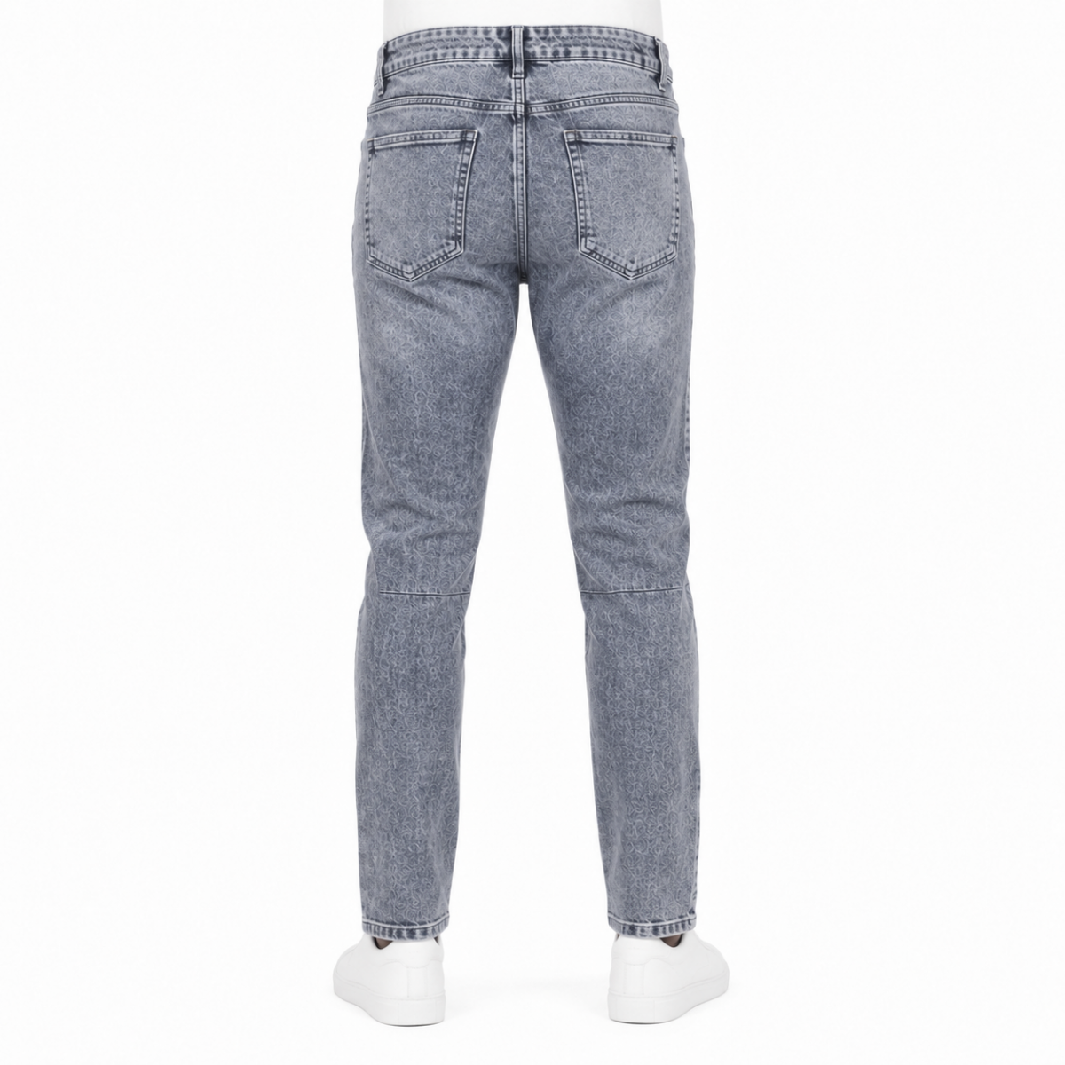 Modern Acid Wash Grey Jeans (INSIDE)