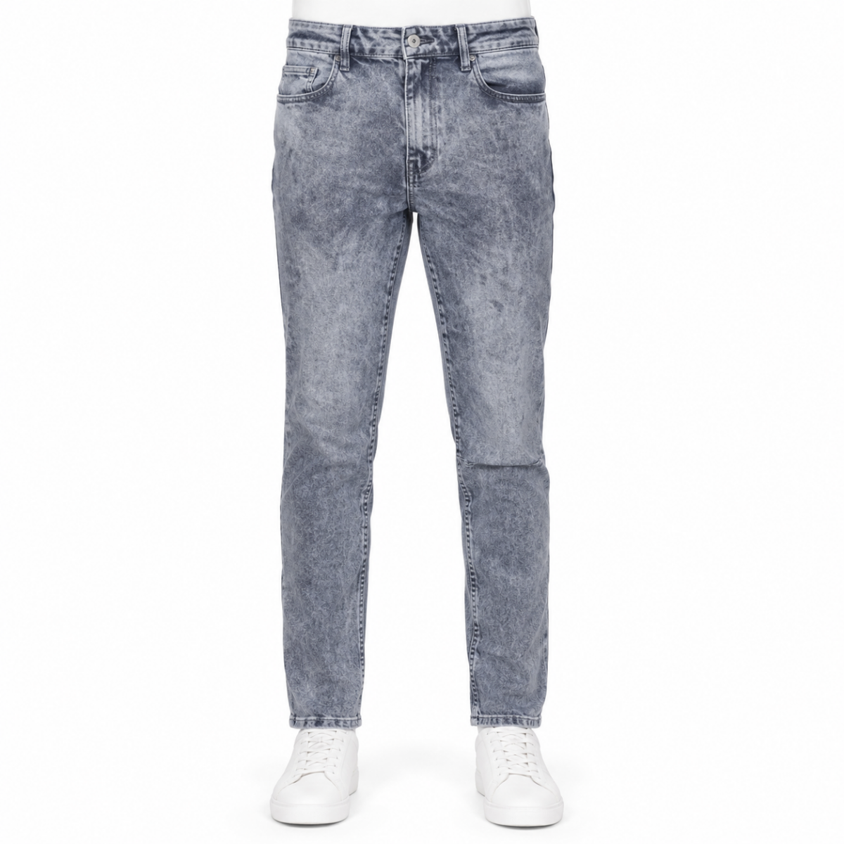 Modern Acid Wash Grey Jeans (INSIDE)