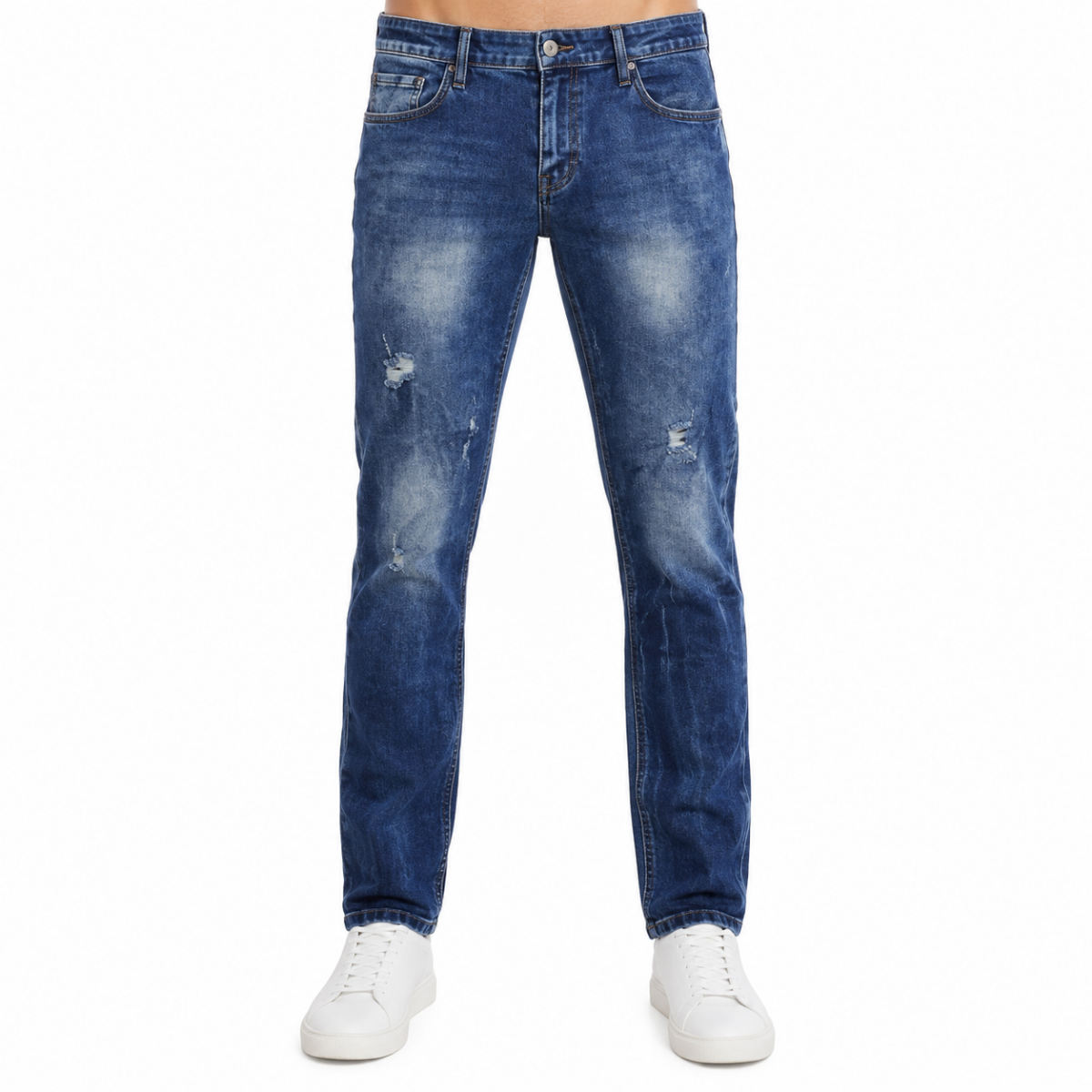 Dark Faded Wash Denim Jeans (INSIDE)