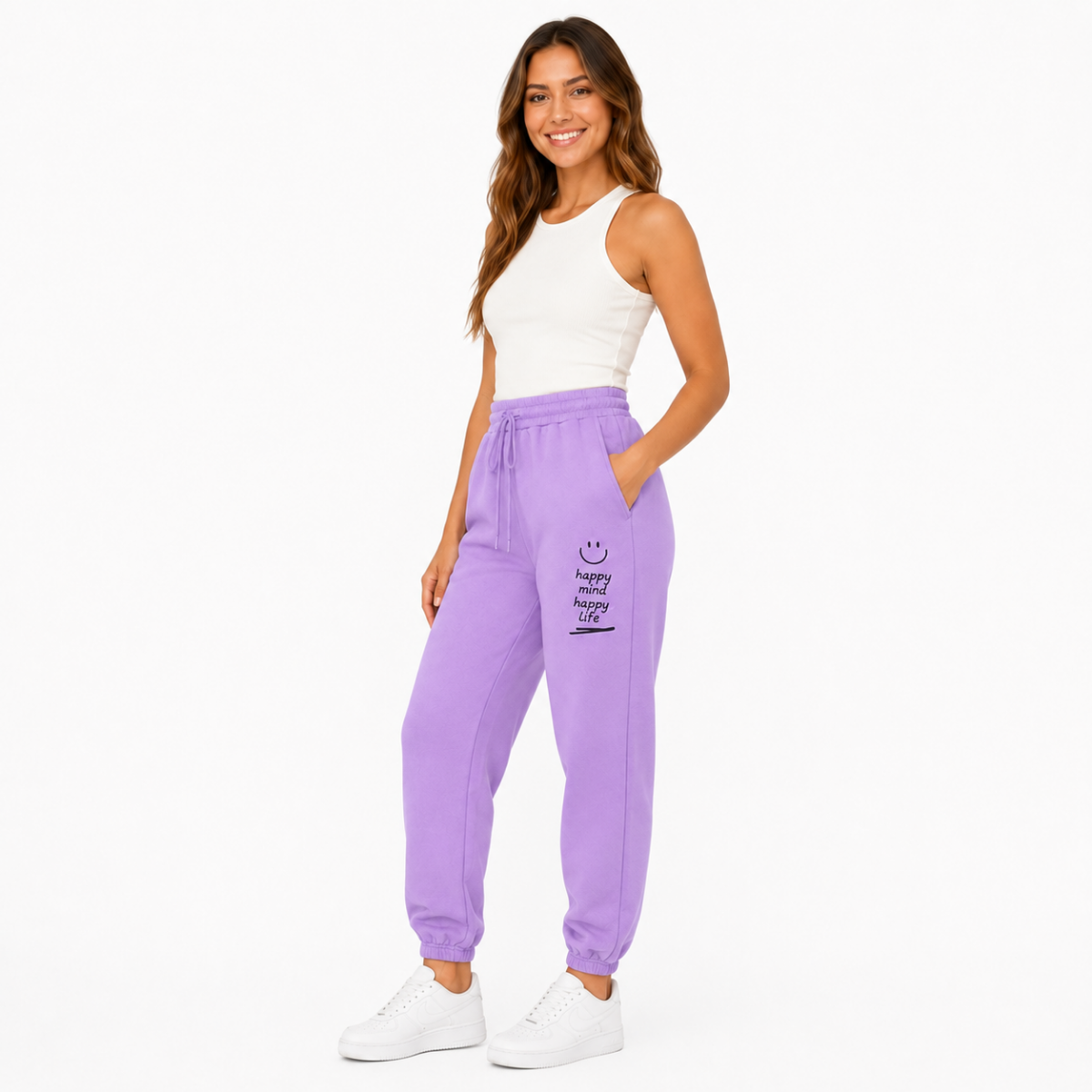 Lavender Comfortable Sweatpants (INSIDE)