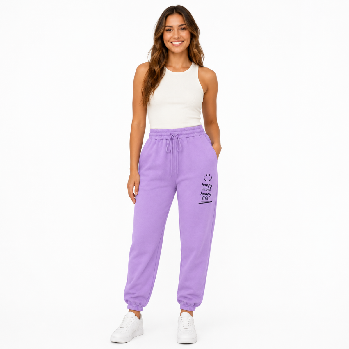 Lavender Comfortable Sweatpants (INSIDE)