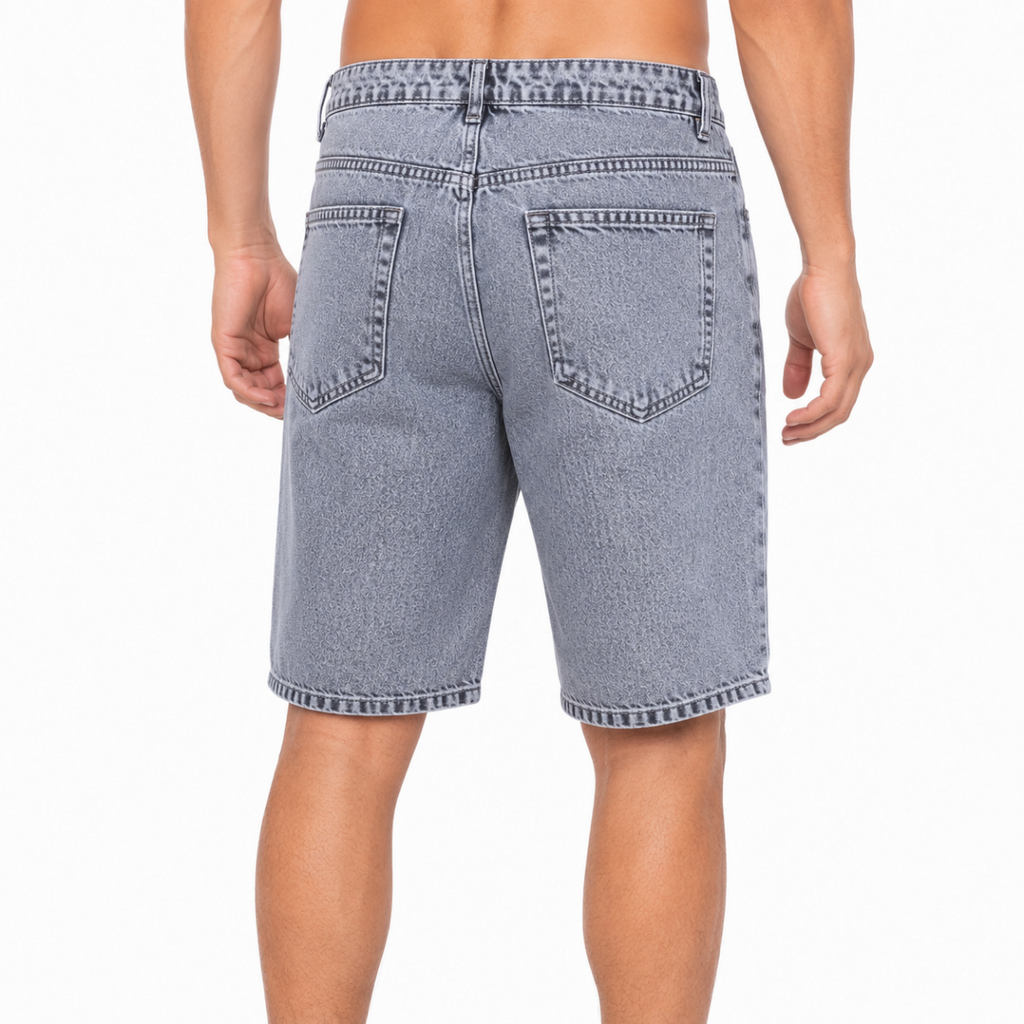 Trendy Printed Denim Shorts(INSIDE)