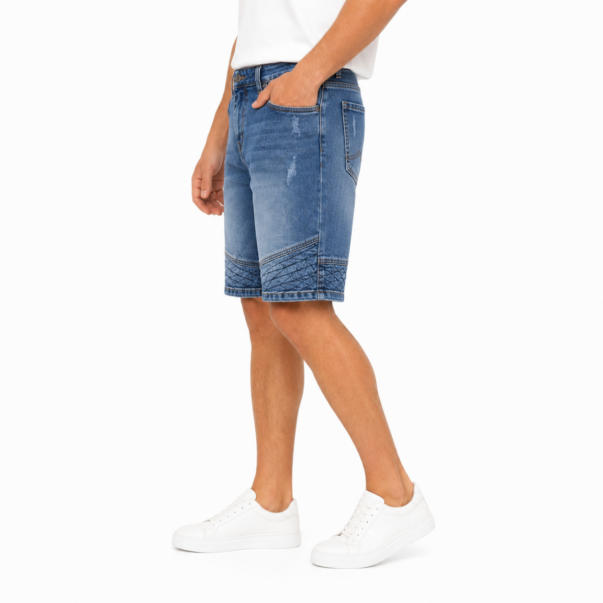 Blue Denim Shorts(INSIDE)