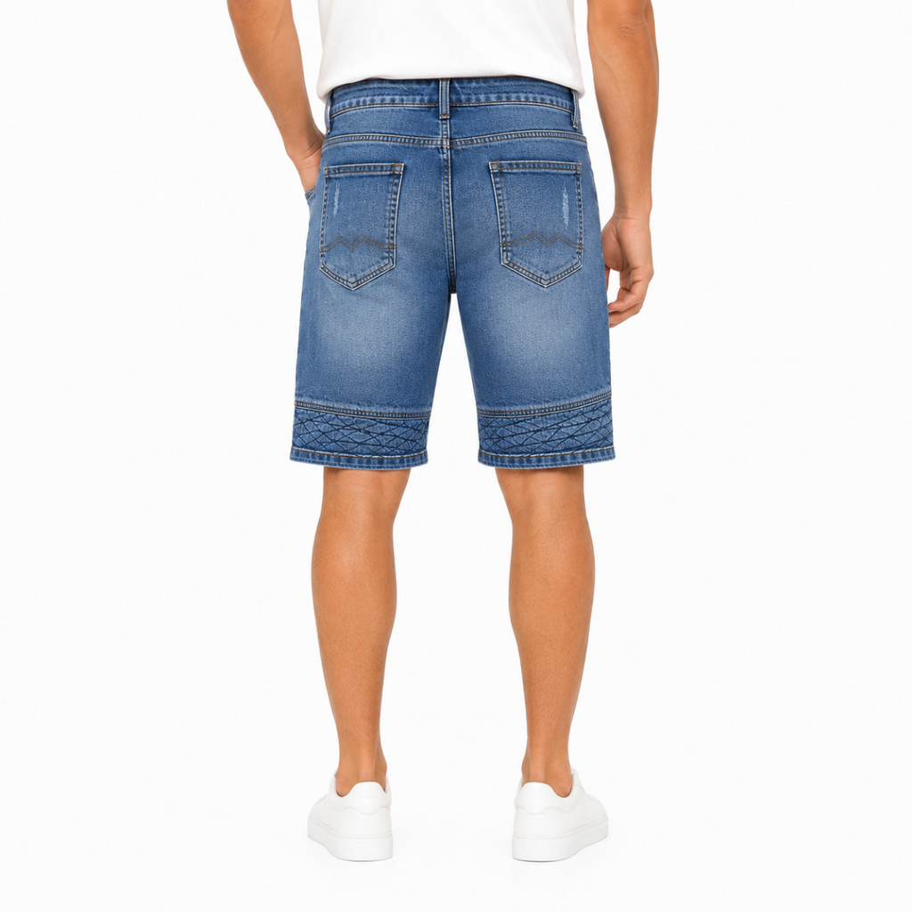 Blue Denim Shorts(INSIDE)