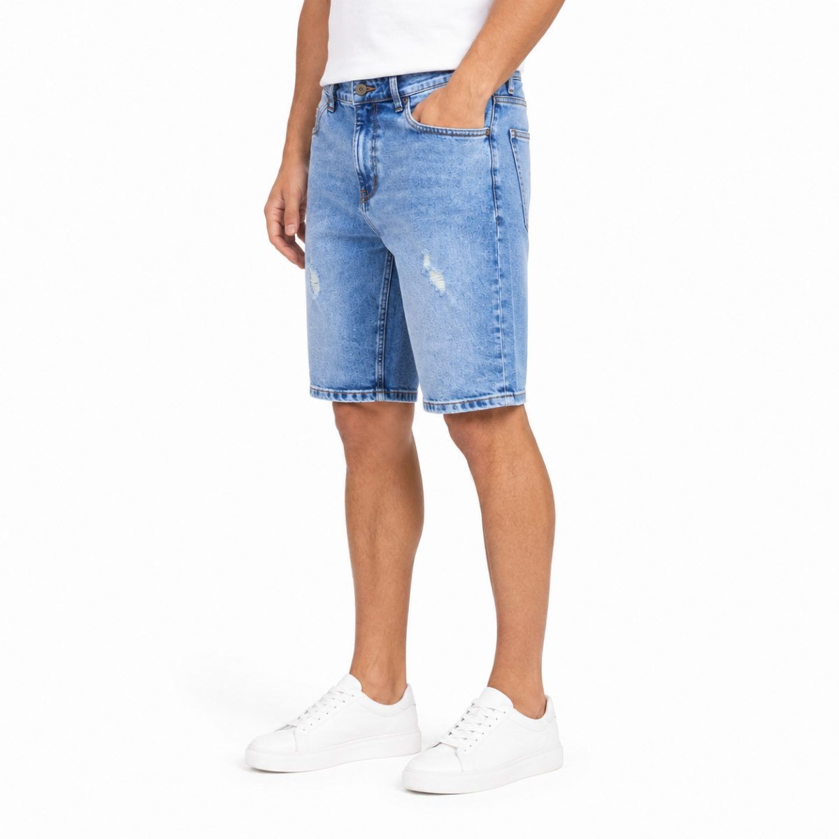 Classic Blue Denim Shorts(INSIDE)