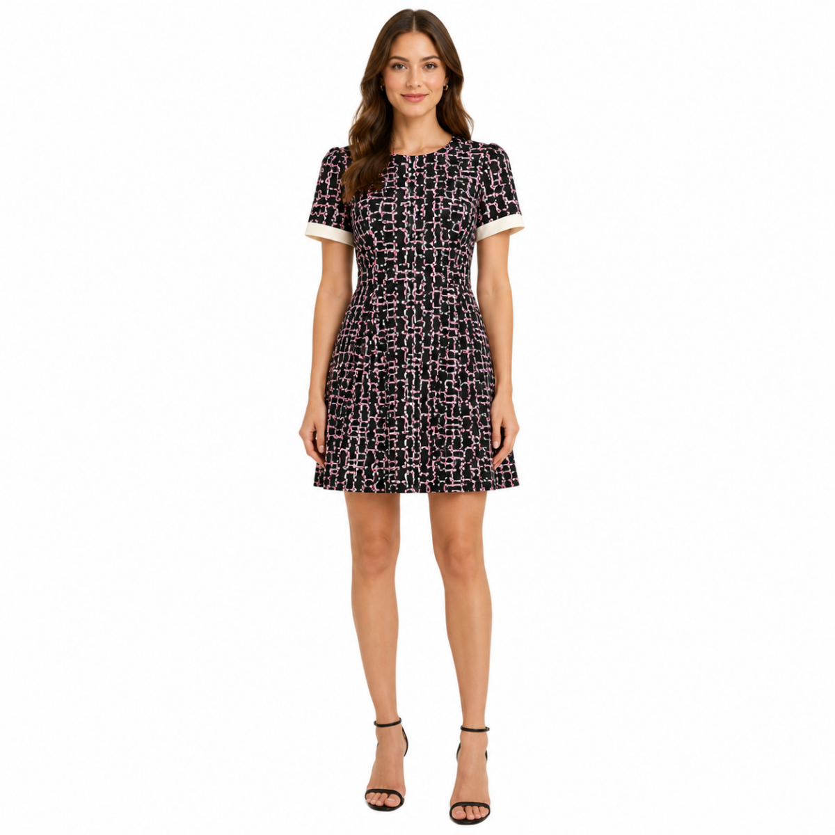 Royal Navy Off-Shoulder Sequin Dress (HANITA)