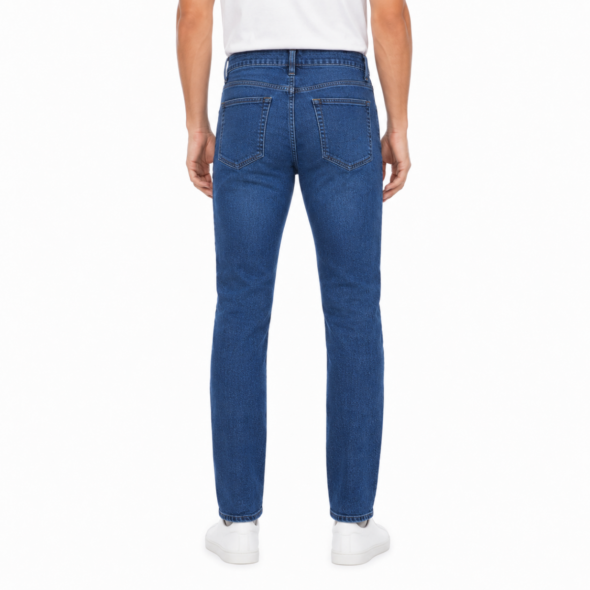 Men’s Deep Blue Slim-Fit Jeans(INSIDE)