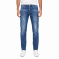 Men's Mid-Blue Distressed Jeans(INSIDE)