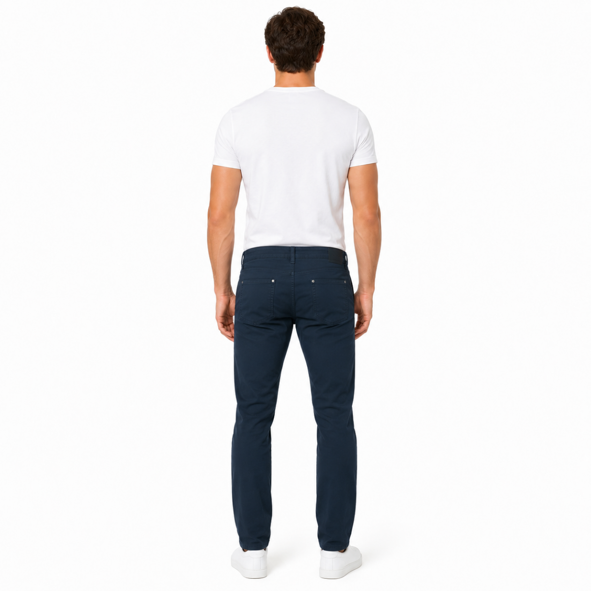 Men's Navy Essential Slim-Fit Chinos(INSIDE)
