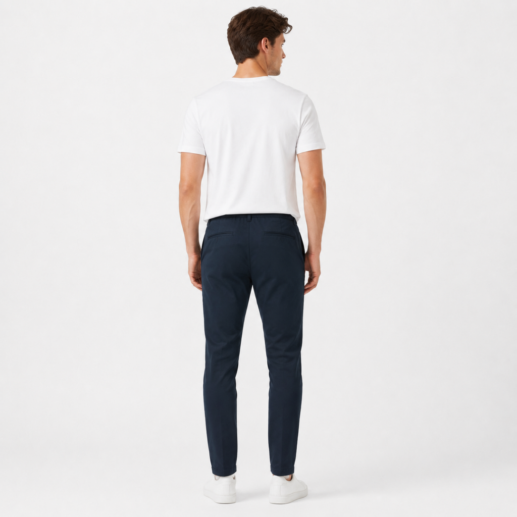 Men's Navy Hybrid Chino Joggers(INSIDE)