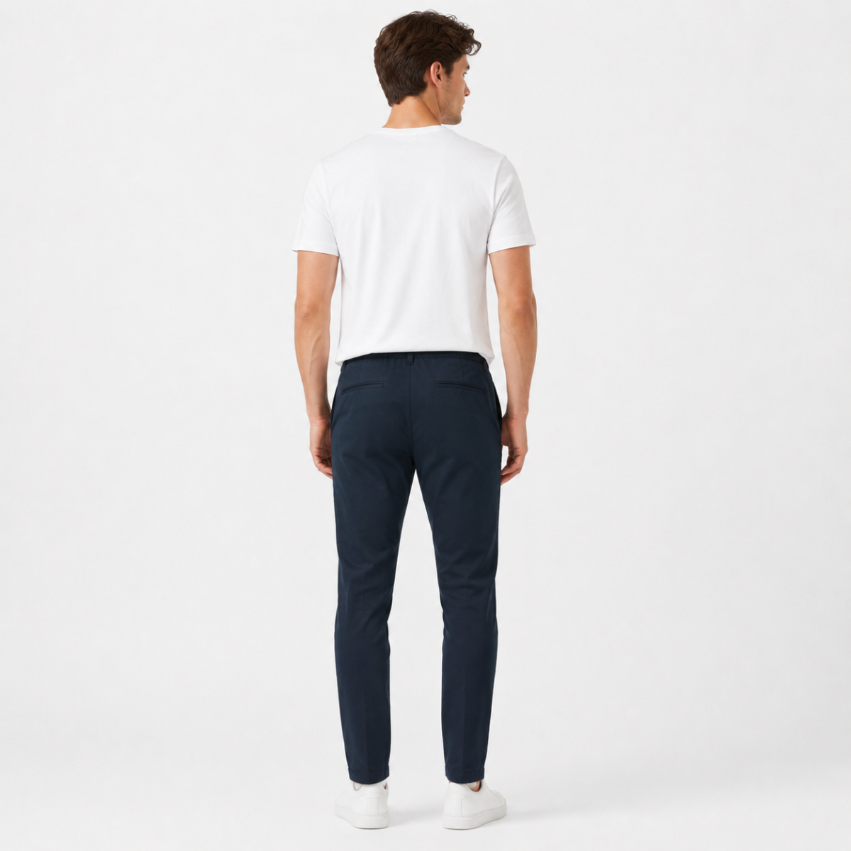 Men's Navy Hybrid Chino Joggers(INSIDE)