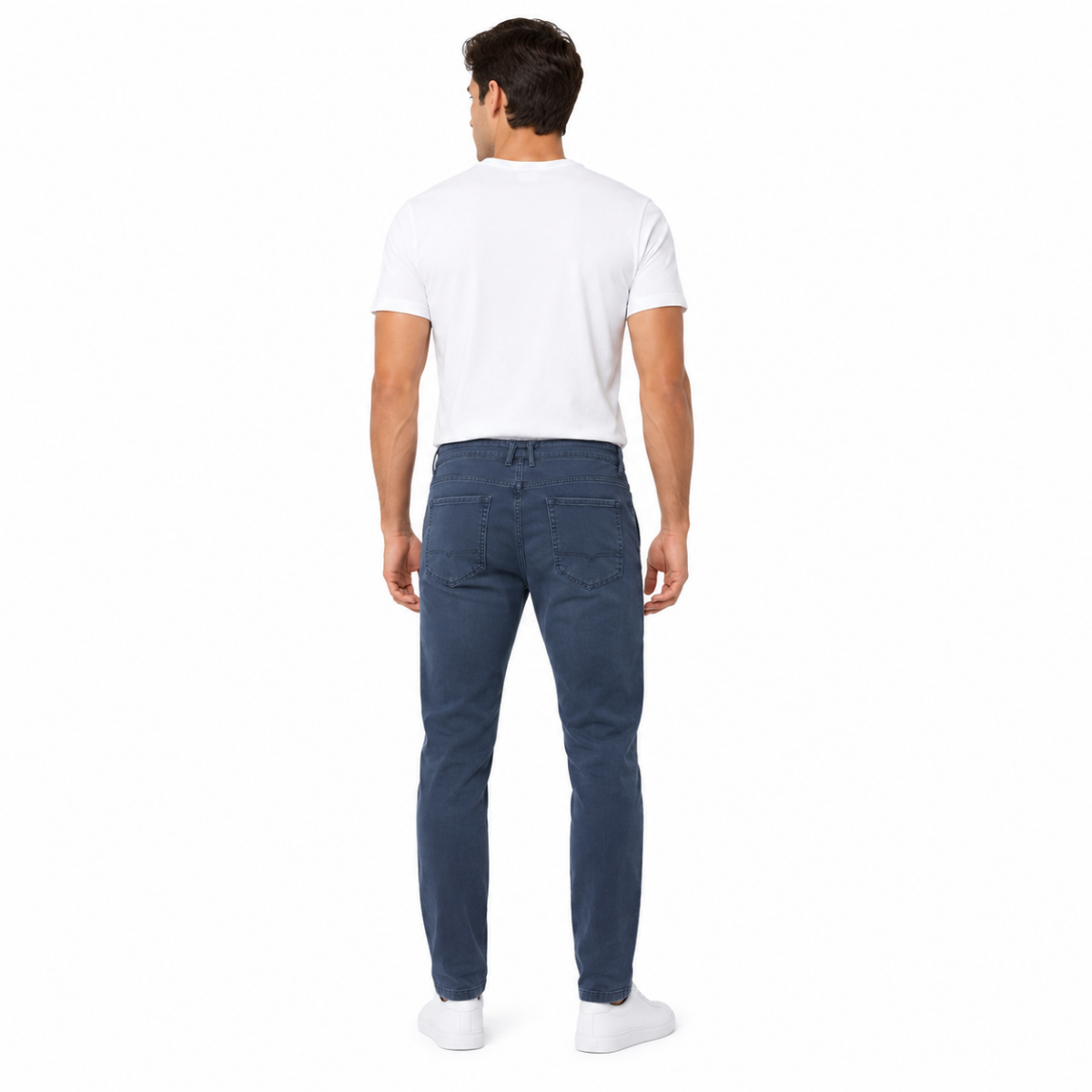 Men's Relaxed Denim Joggers(INSIDE)