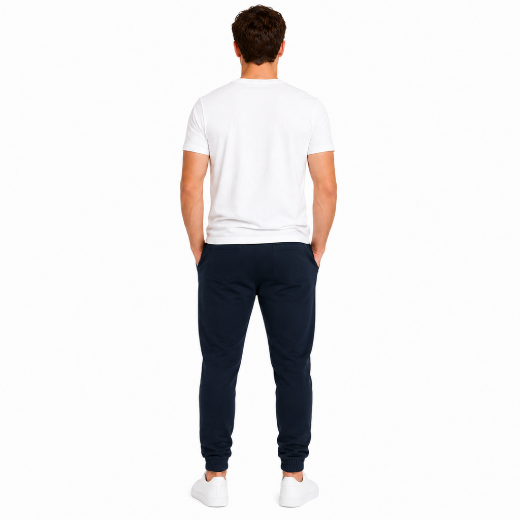 Men's Navy Core Fleece Sweatpants(INSIDE)