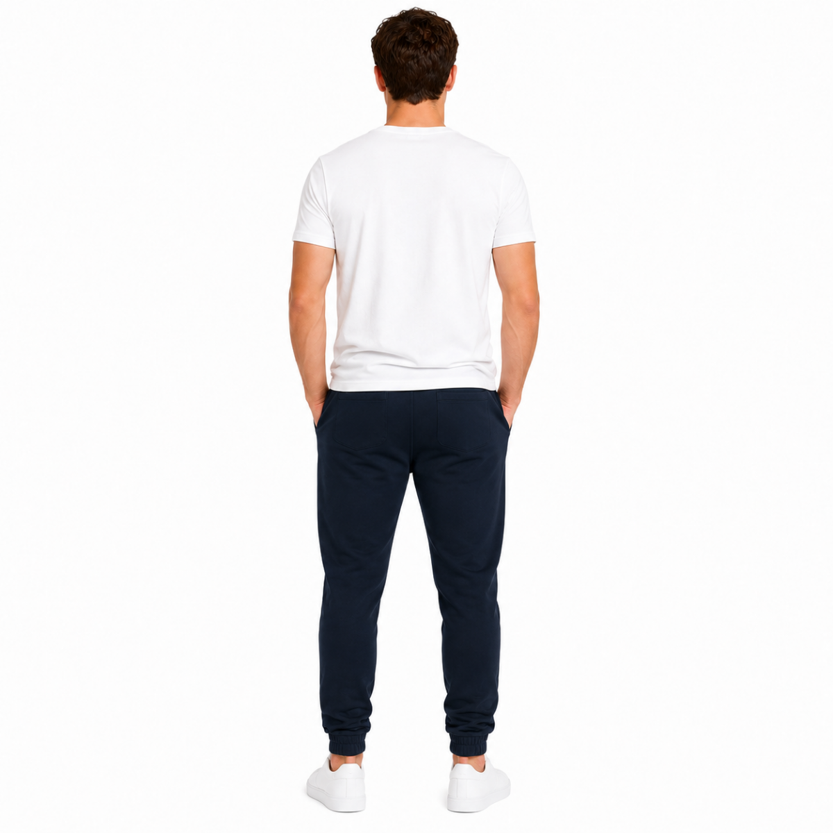 Men's Navy Core Fleece Sweatpants(INSIDE)