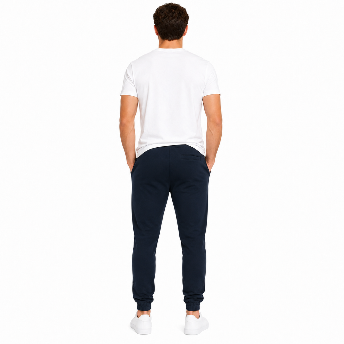 Men's Navy Comfort Cotton Joggers(INSIDE)