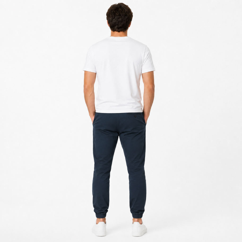 Men's Deep Indigo Denim Joggers(INSIDE)