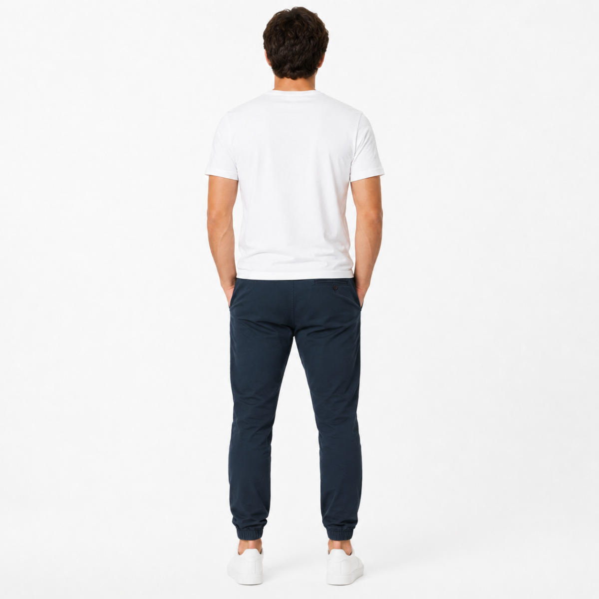 Men's Deep Indigo Denim Joggers(INSIDE)