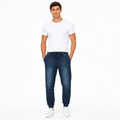 Men's Deep Indigo Denim Joggers(INSIDE)