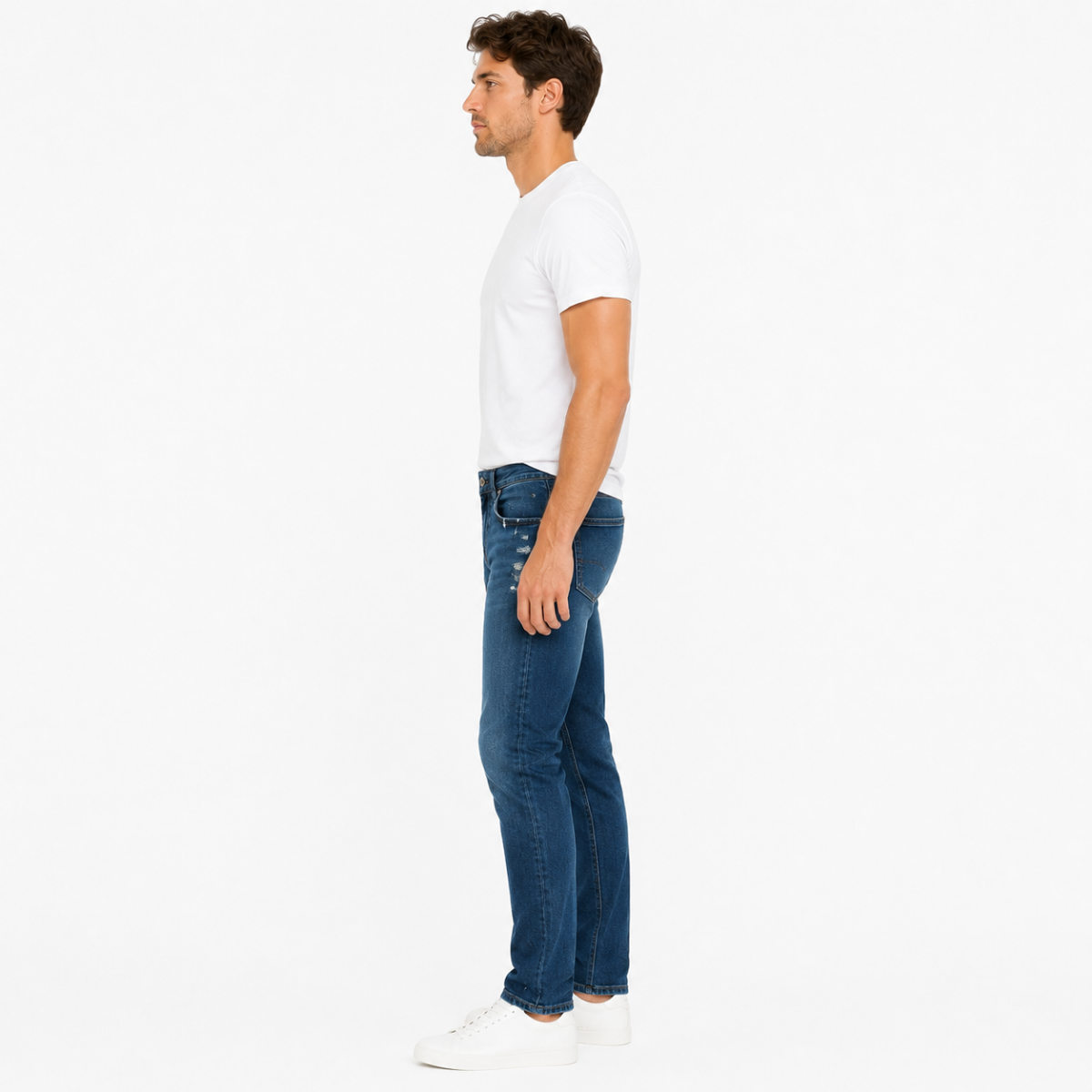 Men's Essential Slim-Fit Blue Jeans(INSIDE)