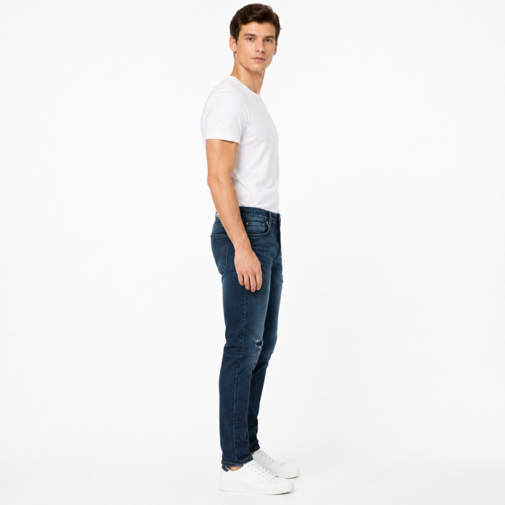 Men's Deep Blue Jeans(INSIDE)