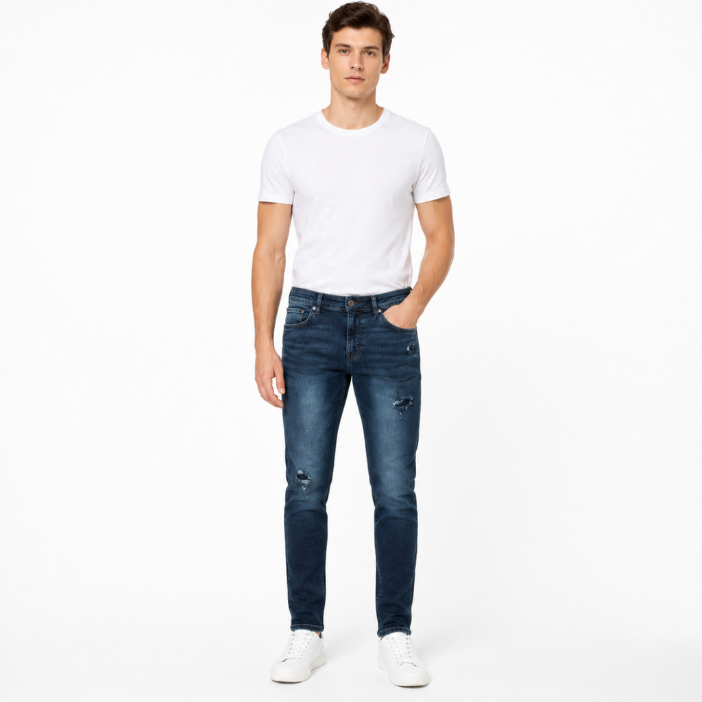 Men's Deep Blue Jeans(INSIDE)