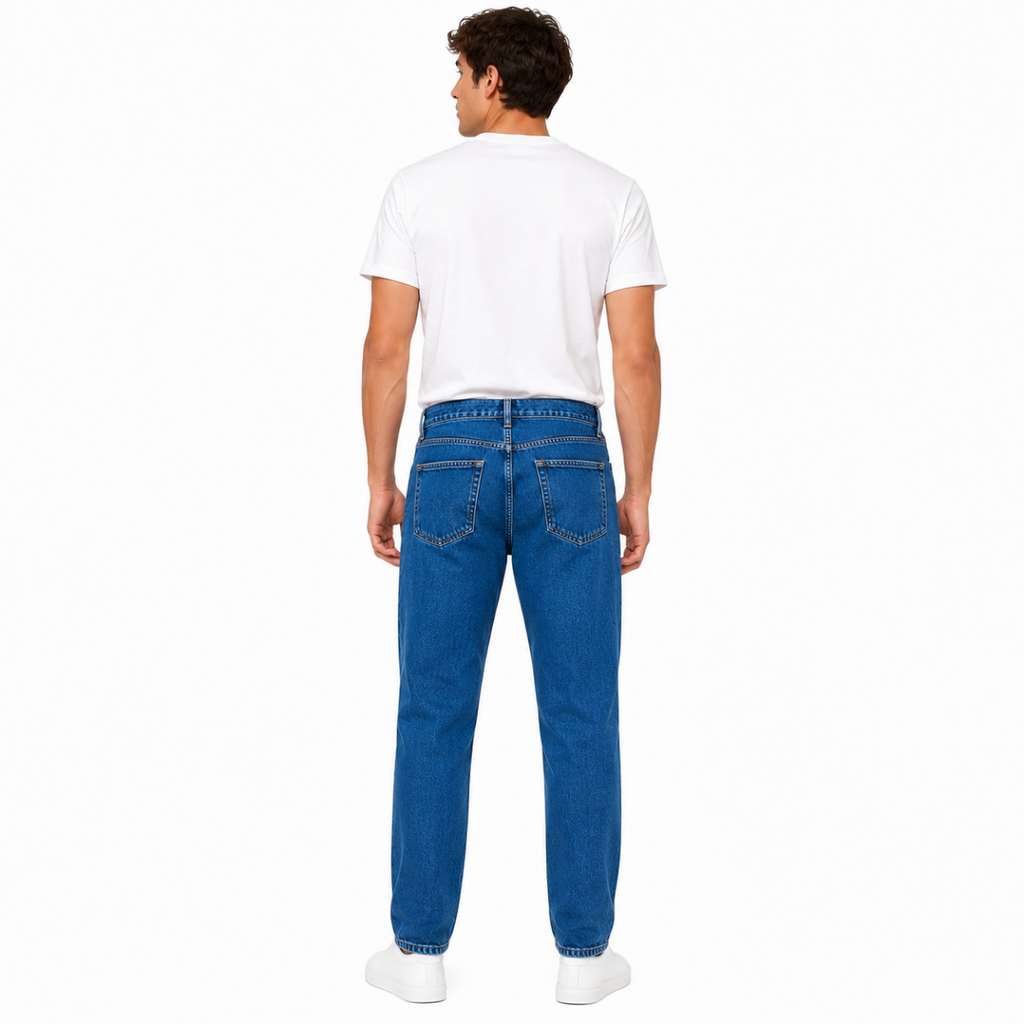 Men's Classic Stonewash Straight-Fit Jeans(INSIDE)