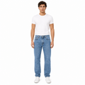 Men's Light Wash Straight-Leg Jeans(INSIDE)