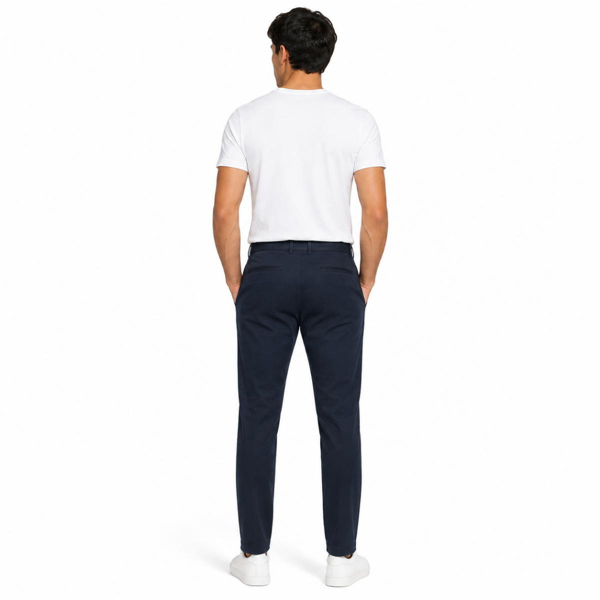 Men's Classic Charcoal Grey Straight Jeans(INSIDE)