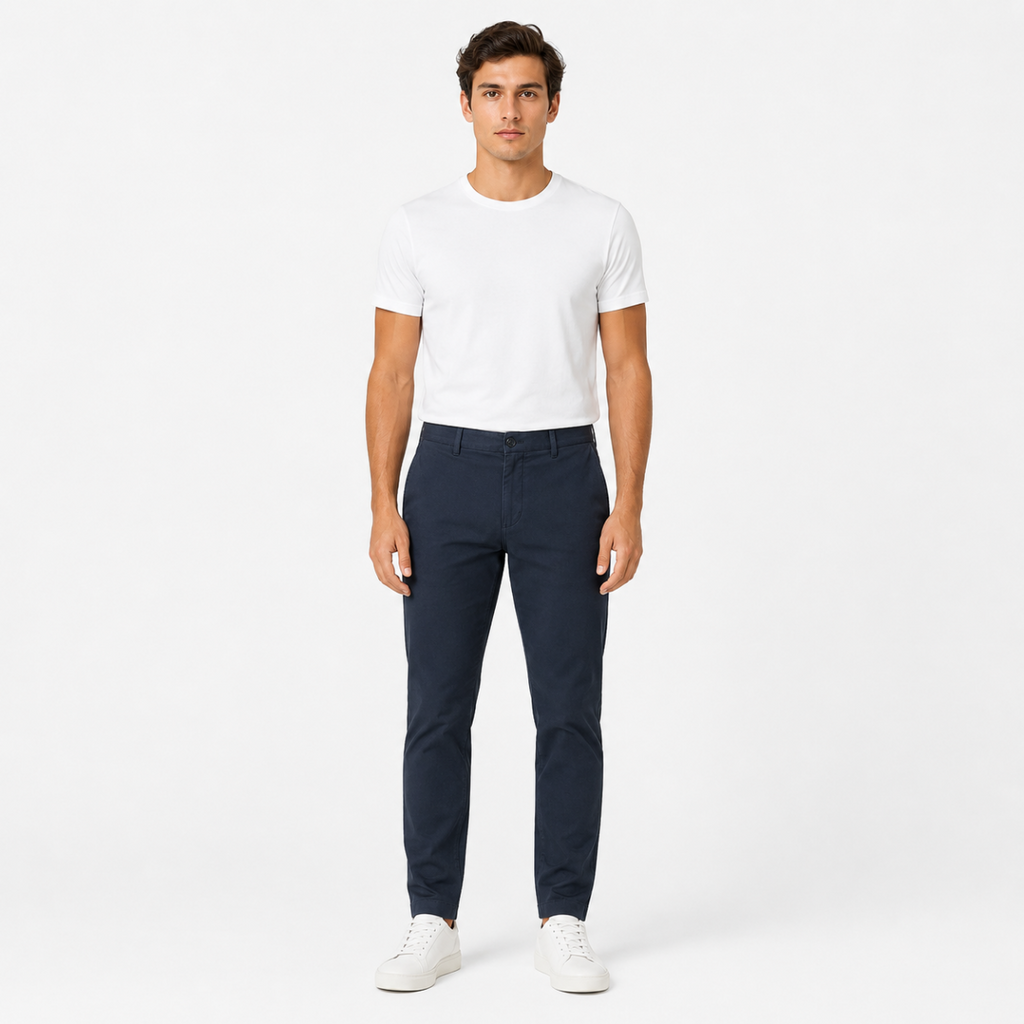 Men's Classic Charcoal Grey Straight Jeans(INSIDE)
