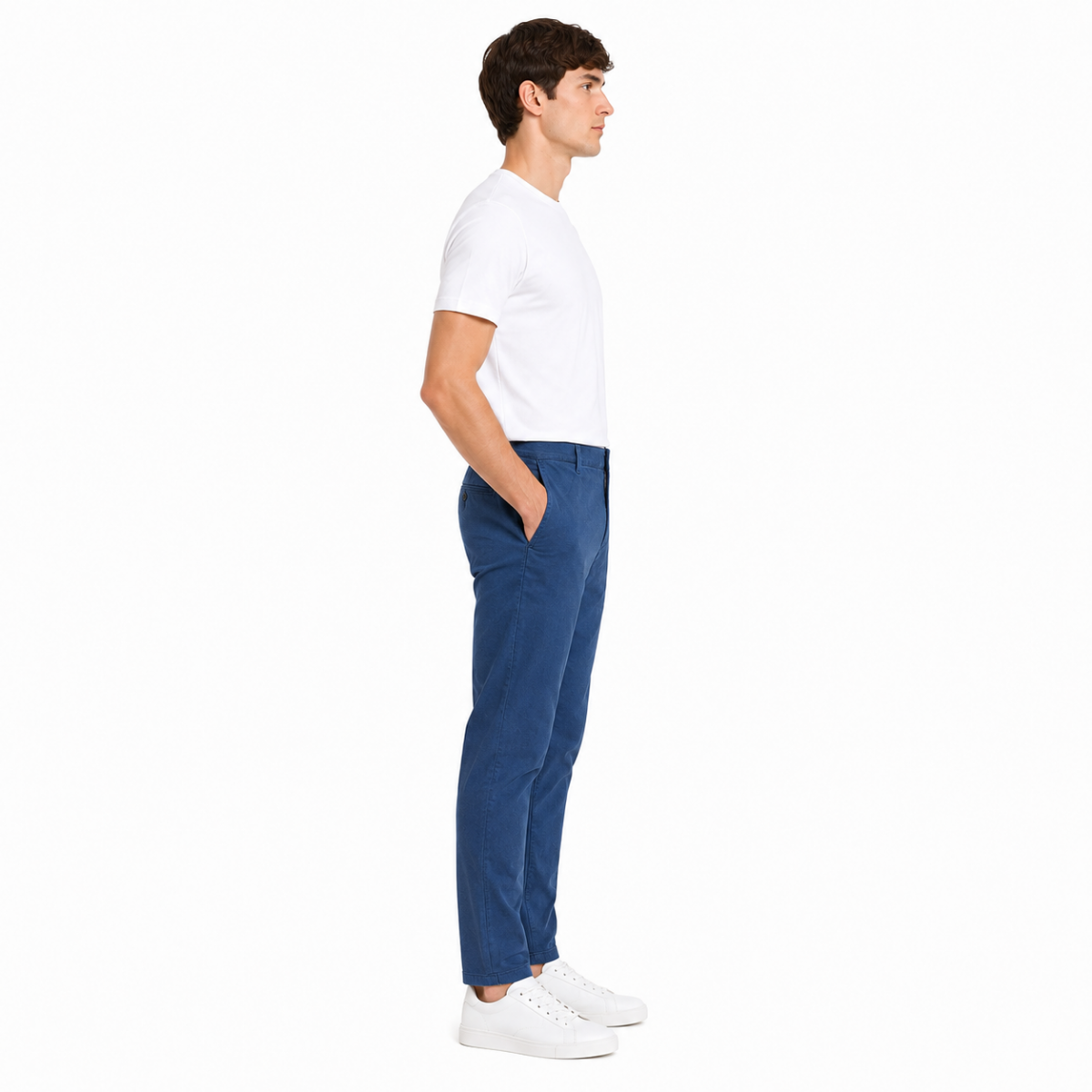 Men's Indigo Blue Chino Pants(INSIDE)