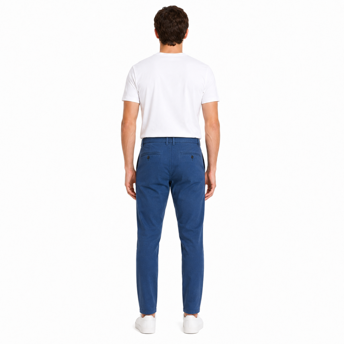 Men's Indigo Blue Chino Pants(INSIDE)