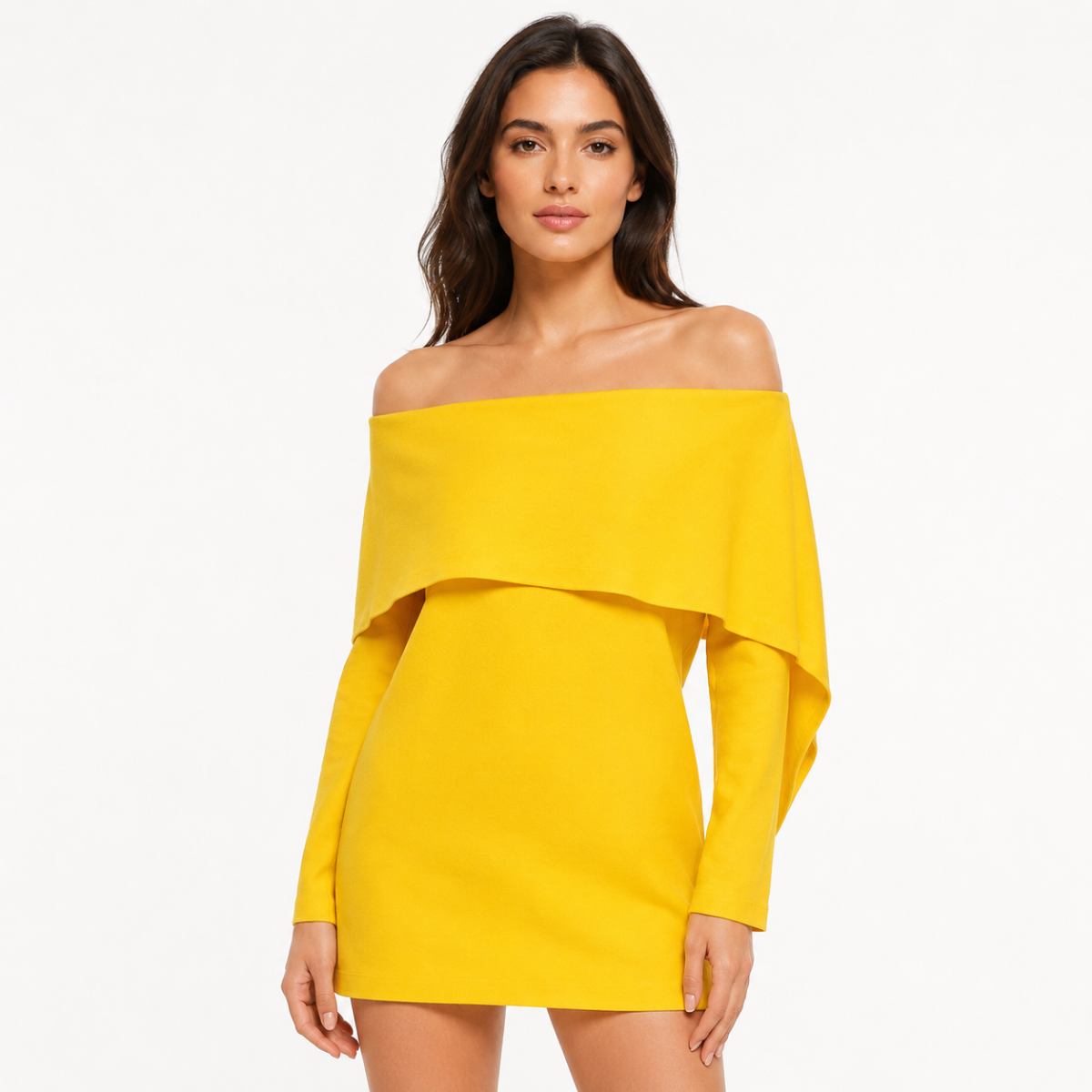 Dress with Side Ruffles(hanita)
