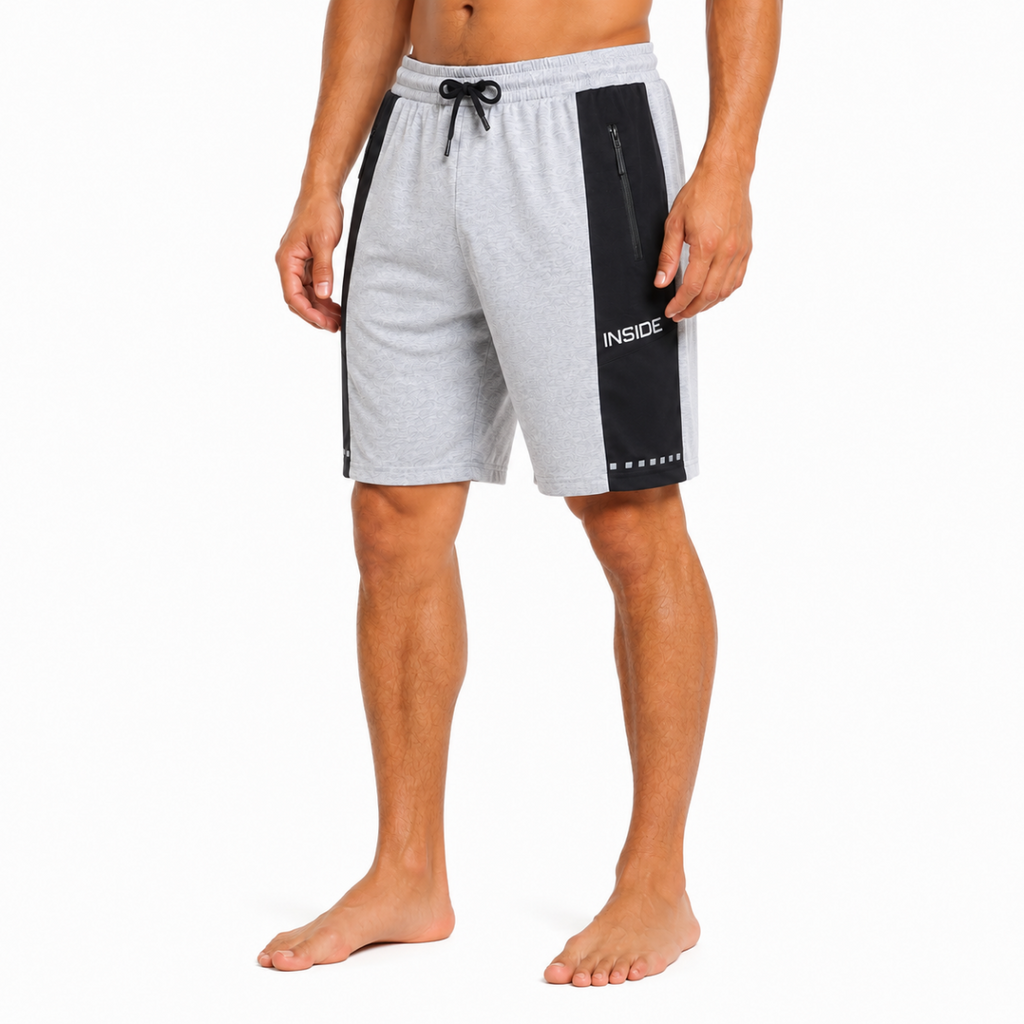Men's Grey Cotton Shorts (INSIDE)